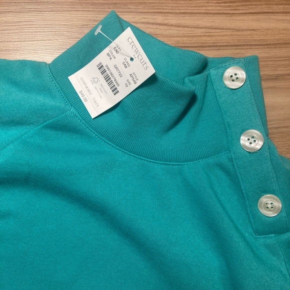 🆕 Crewcuts LS Turquoise blue top size 10 - Picture 7 of 7